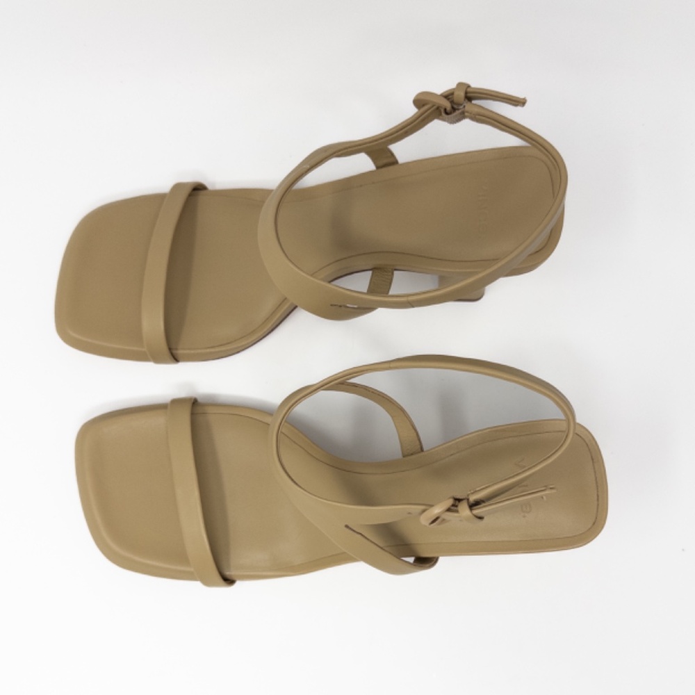 Vince Luella Ankle Strap Sandal Nude Heels Women’s 11 Strappy Sandals - Picture 3 of 7